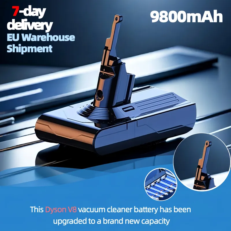 Original dyson v8 21,6 v 12800mah/9800mah Lithium batterie für Staubsauger & Elektro werkzeuge wiederauf ladbar langlebig