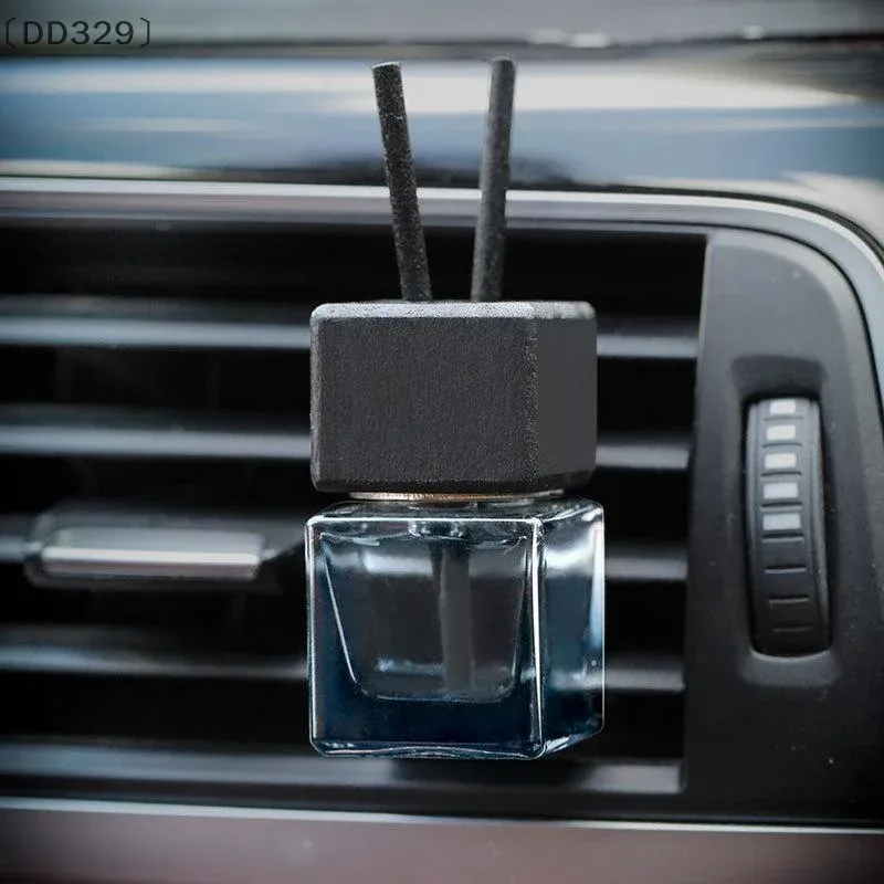 itariaDD329 soi1 Stück Autodekoration, quadratisch, zum Aufhängen von Glasflaschen, Lufterfrischer, leere Flaschen, Aromatherapie-Ornament, Anhänger, Diffusor