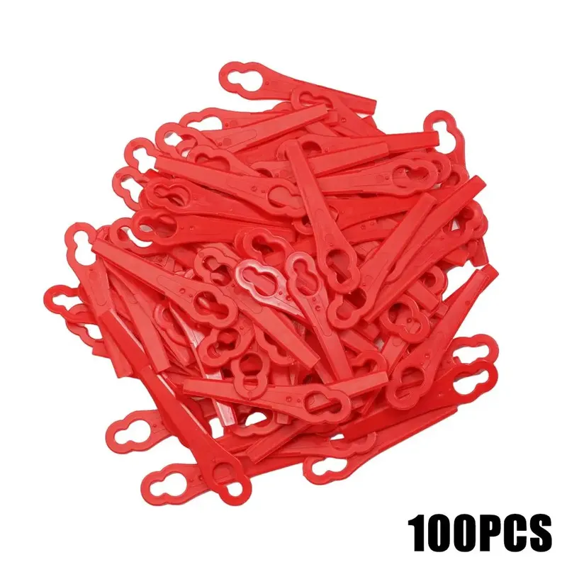 100 stücke Strimmer Klingen Kunststoff Gras Schneid klinge langlebige Gras Trimmen Maschine Klinge für schnur lose Gras Trimmer