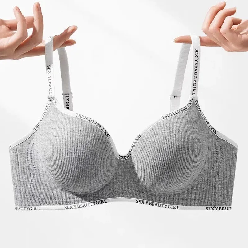FINETOO Drahtloser Push-up-BH, nahtlos, unsichtbar, Anti-Sagging, bequem für kleine Brüste, atmungsaktive Unterwäsche für Damen