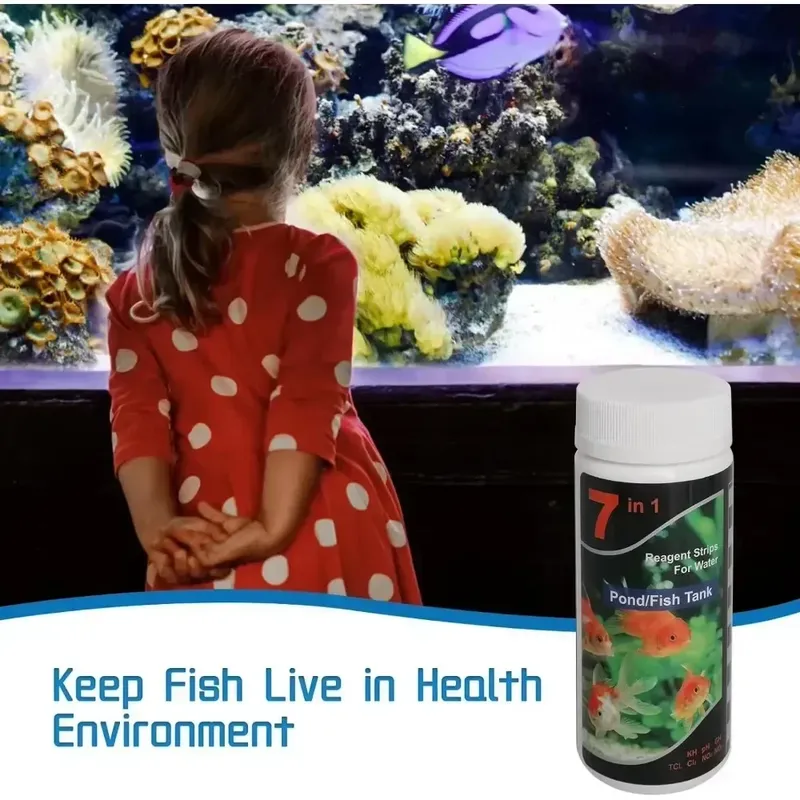 Neue Schwimmbad Aquarium Wasser PH Teststreifen Aquarium Teststreifen Süßwasser Wasser Qualität Aquarium Teststreifen PH Qualität Kit