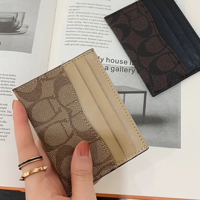 1 Stück Multifunktionaler Kartenhalter für Damen, Luxuriöses PU-Leder mit RFID-Blockierung, Schlanke Geldbörse für Kreditkarten & Bargeld