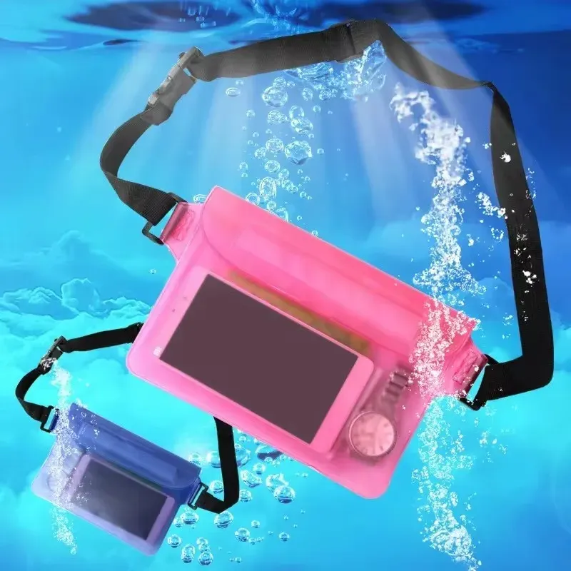 Wasserdichte Schwimmen Tasche Ski Drift Tauchen Schulter Taille Pack Tasche Unterwasser Handy Taschen Fall Abdeckung Für Strand Boot Sport