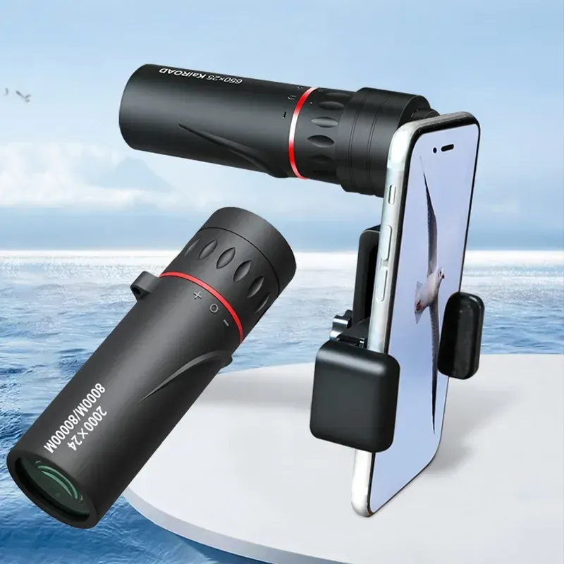 2000x24 Monokulare Teleskop Mini Tragbare HD Low Light Fernglas Wasserdichte Outdoor Camping Klettern Vogelbeobachtung Teleskope