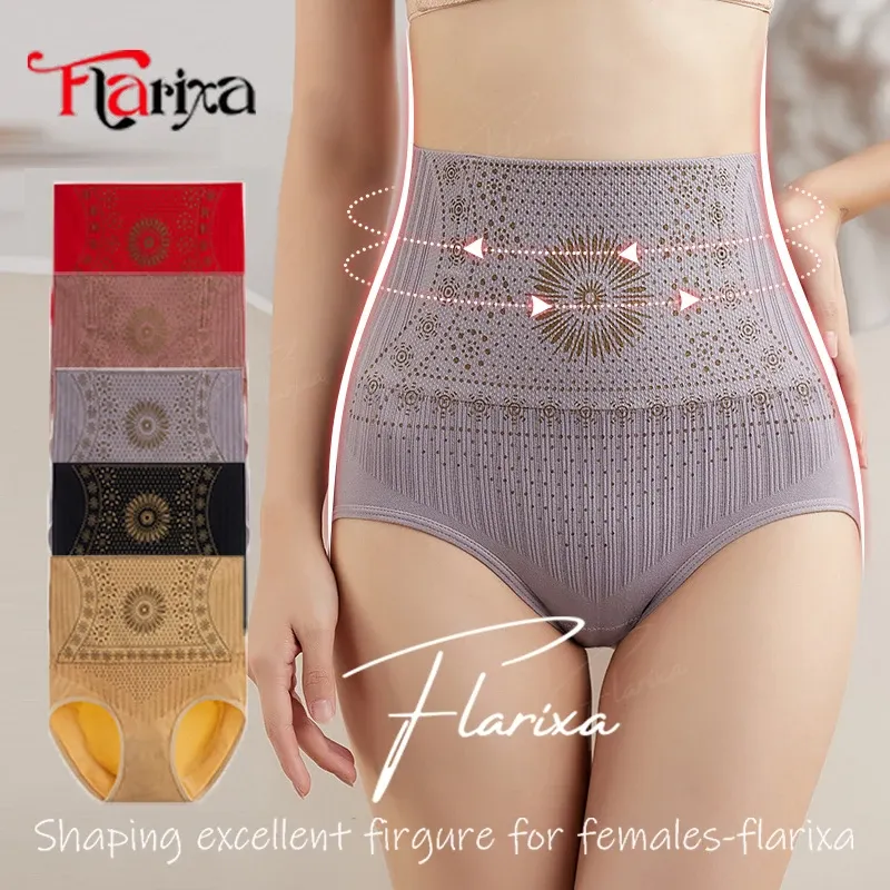 Flarixa Hohe Taille Nahtlose Gestaltung Slips Abnehmen Höschen Frauen Faja Postpartale Bauch Hosen Body Shaper Unterwäsche Schlanker