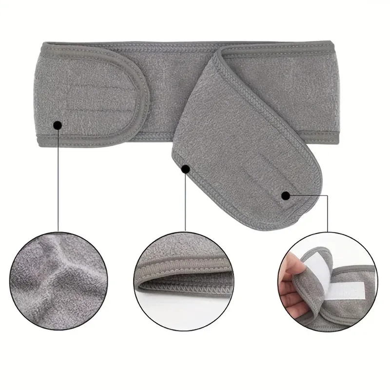 Verstellbares, breites Damen-Stirnband – tolles Kosmetikzubehör für Yoga, Sport, Spa, Bad, Dusche, Make-up und Gesichtswäsche