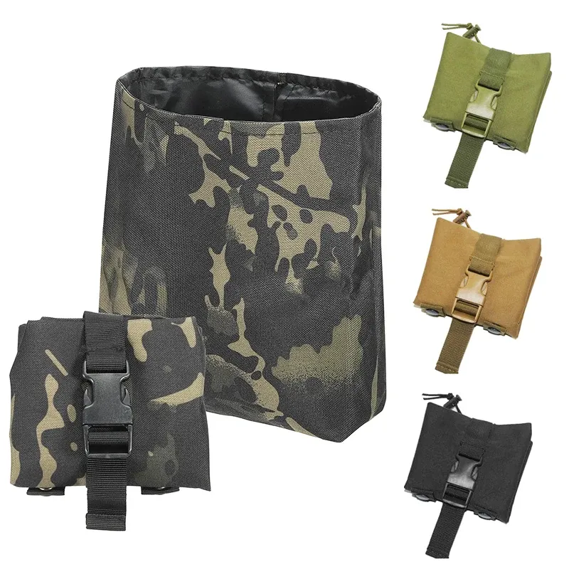 Faltbare Molle Magazin Dump Drop Pouch Taktische Airsoft Munition EDC Werkzeug Tasche Falten Utility Recovery Tasche Jagd Zubehör