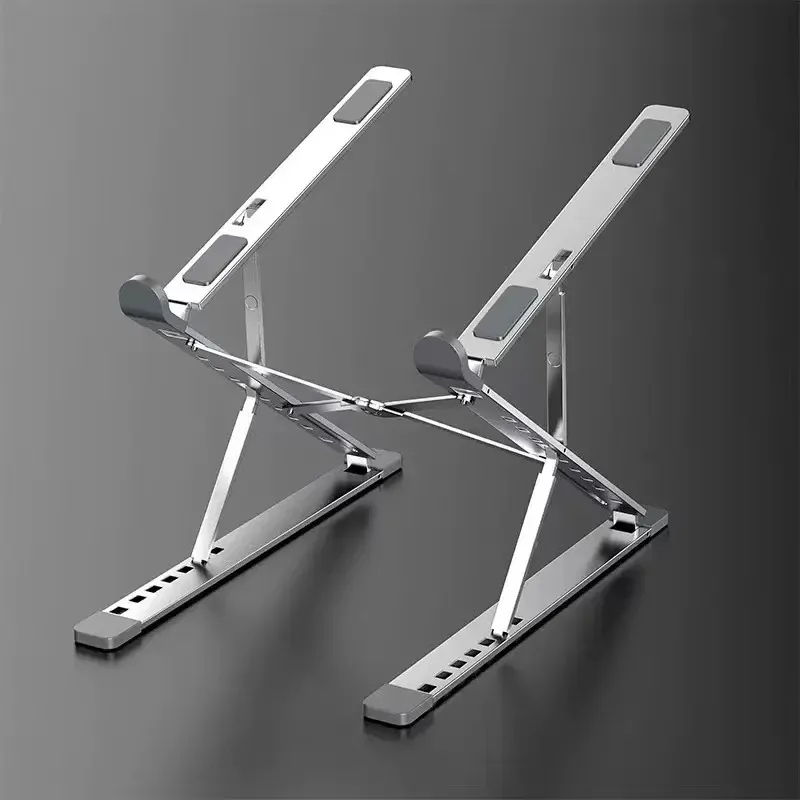 Laptop-Ständer für MacBook, zusammenklappbar, verstellbar, Aluminium, Computer, PC, Tablet-Ständer, Notebook, Tisch, Laptop-Halter, Wärmeableitung