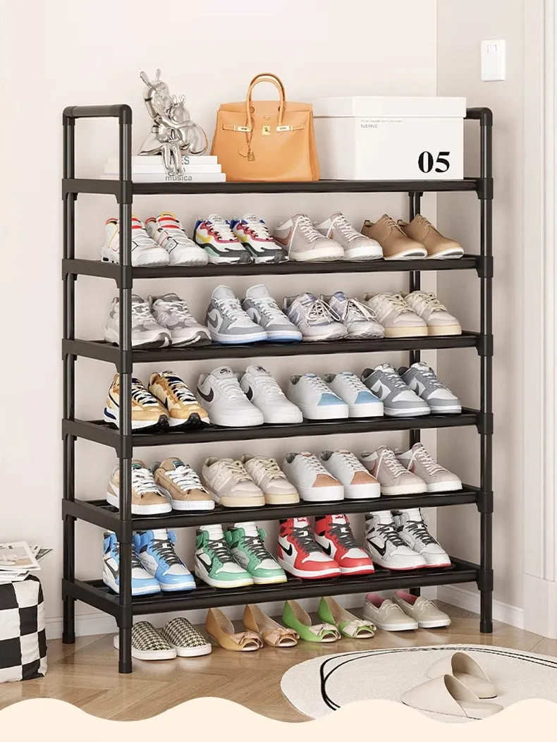Mehrstöckiges Metall-Schuhregal, Großer Schuhorganizer für Eingangsbereich, Schrank, Garage, Schuhregal für Wohnzimmer