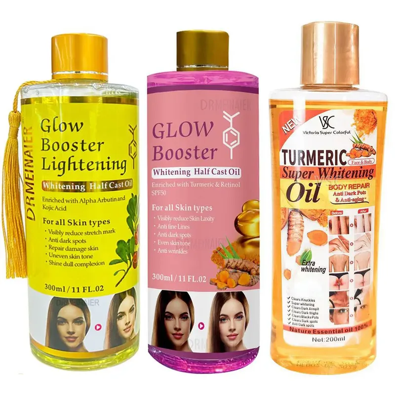 Gesichts- und Körpermassageöl mit Kojisäure, Aufhellendes Serum, Glow Booster, Aufhellendes und Glättendes Körper- und Gesichtspflegeöl
