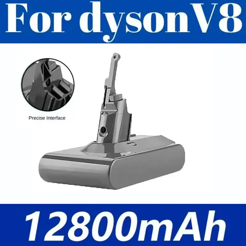 21,6 V neuer Hochleistungs-Akku mit 12800 mAh für Dyson V8 Battery Absolute Animal Li-Ion Staubsauger, wiederaufladbarer Akku SV10