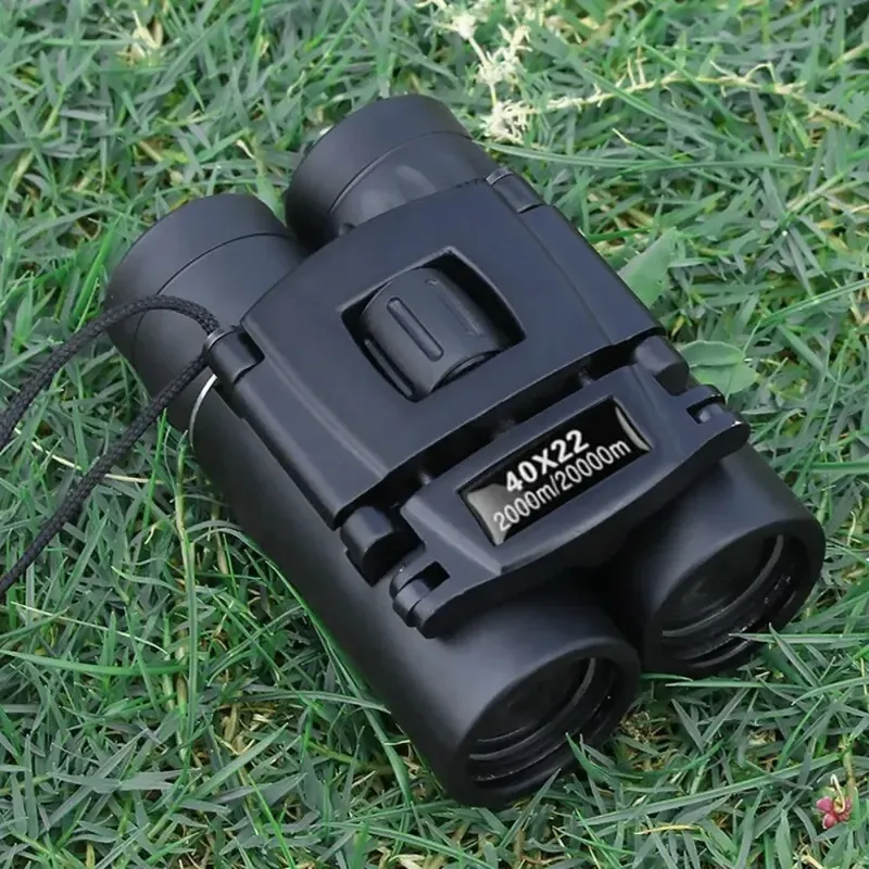 40x22 HD Leistungsstarkes Fernglas 2000M Reichweite Faltbares Mini-Teleskop BAK4 FMC Optik für Jagd Sport Outdoor Camping Reisen