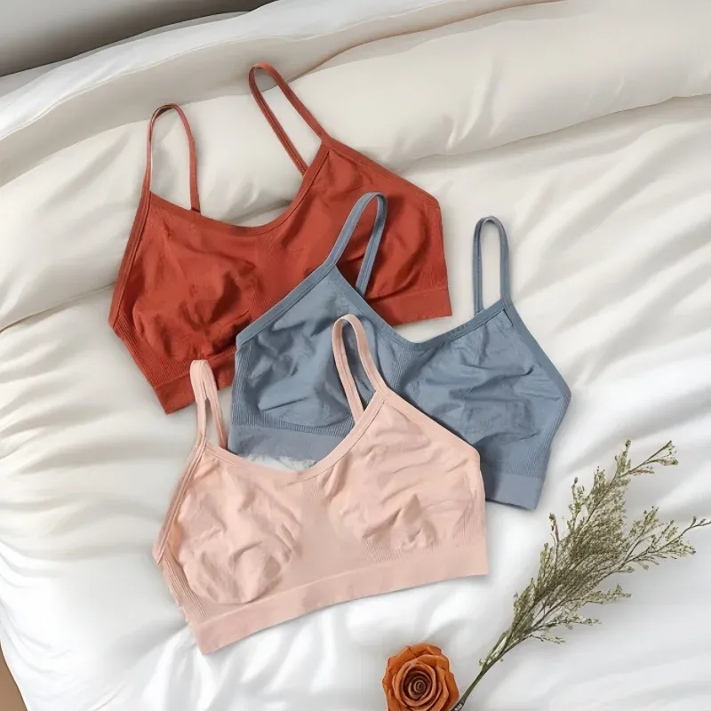 Nahtlose Rohr Tops Bh Push-up frauen Sexy Dessous Sport Crop Top Weibliche Bralette Schlaf Unterwäsche Einfache Mädchen Intim