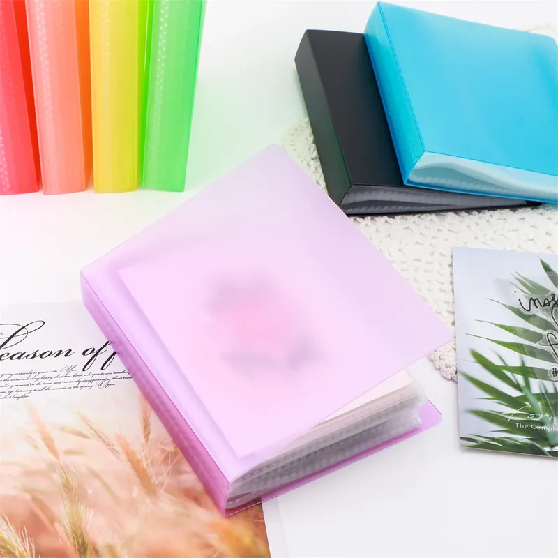 A6 Transparentes Aufkleber-Fotoalbum, Aufbewahrungsmappe, Organizer-Ordner mit 40 Seiten für Stempel, Stanzformen und Aufklebersammlungen