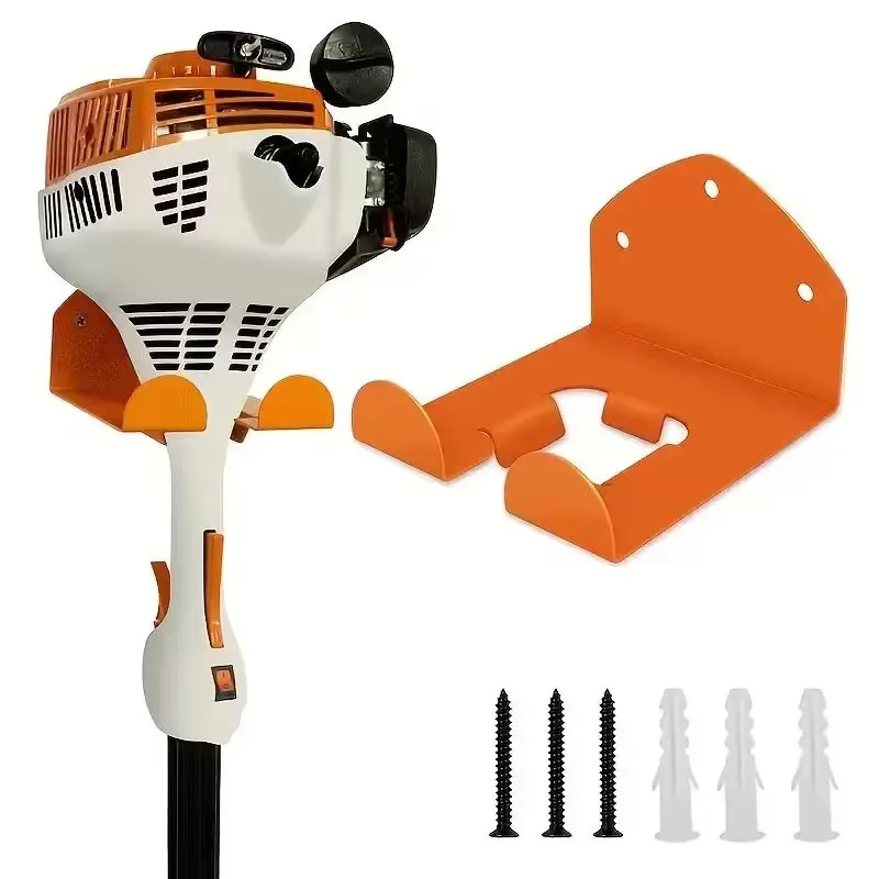 Garagenwand-Metallregal - Gartenwerkzeughalter, Geeignet für Rasenmäher, Trimmer und Garagenwerkzeuge, 1 Stück