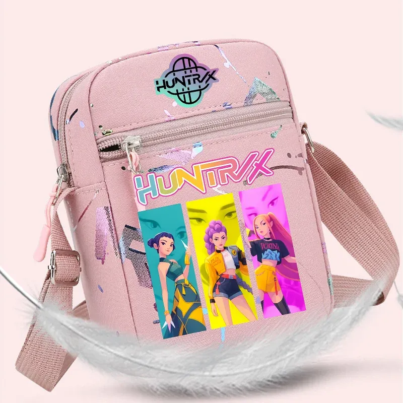 KPOP Demon Hunters Umhängetasche für Handys, Einzelschultertasche, Münzgeldbörse, Handtasche
