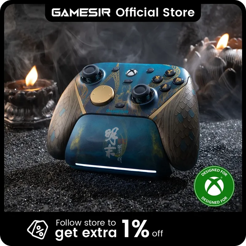 GameSir G7 Pro Wuchang Kabelloser Xbox-Controller mit Intelligenter Ladestation, TMR-Joystick, Hall-Effekt-Trigger, Austauschbare Frontplatte