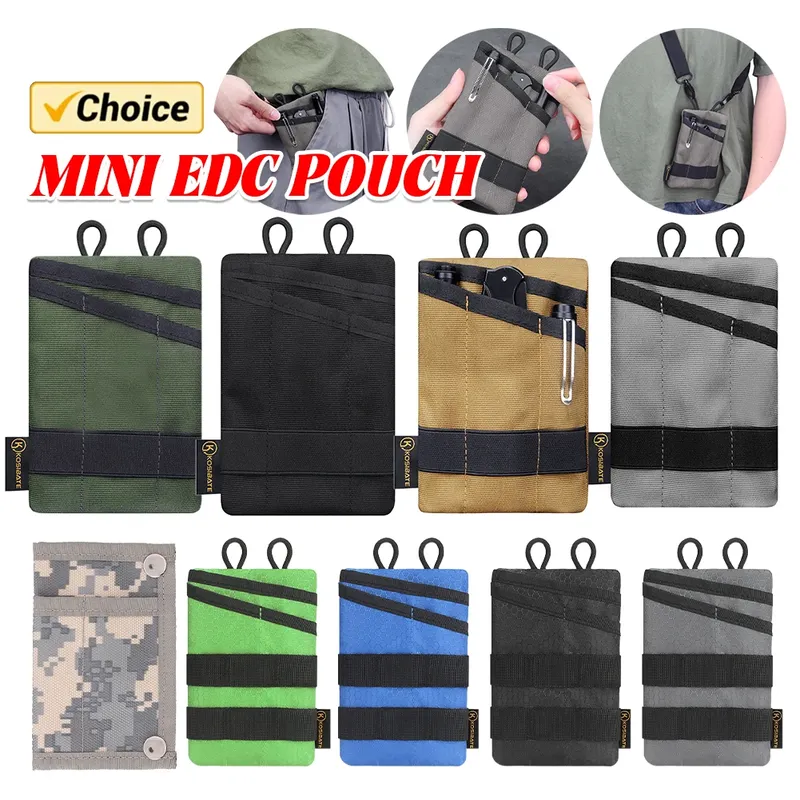 Outdoor-Sport, Camping, Wandern, Geldbörse, multifunktionale Tasche, Kartenschlüssel, EDC-Werkzeug, Aufbewahrungstasche für Bergsteigen, Jagd