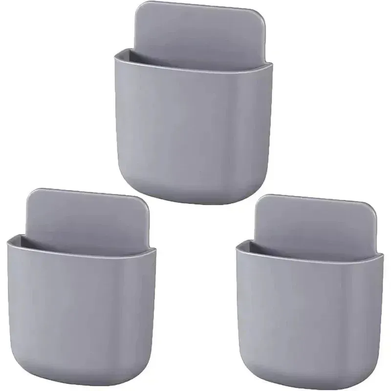 2PCS Wand Montiert Lagerung Box Haushalt Wohnzimmer Conditioner Fernbedienung Nacht Telefon Lagerung Halter Organizer Box1p2026