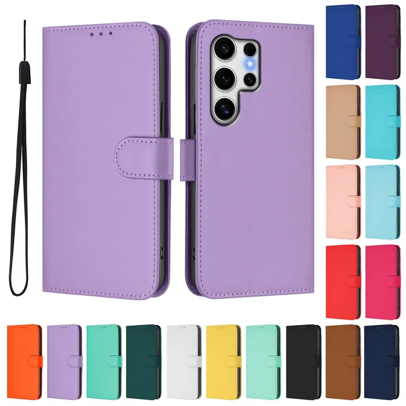 Leder Telefon Fall Für Samsung Galaxy A56 A55 A16 A06 4g A35 5g A36 A26 A25 A15 5G a05s a05 4g Karte Slots Brieftasche Abdeckung Funda/\[]