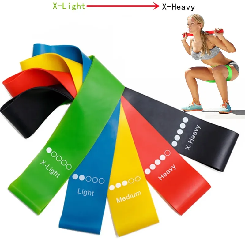 TPE Widerstandsbänder Fitness-Set Gummi-Schleifenbänder Krafttraining Workout Expander Yoga Fitnessstudio-Ausrüstung Elastische Gummischlaufe