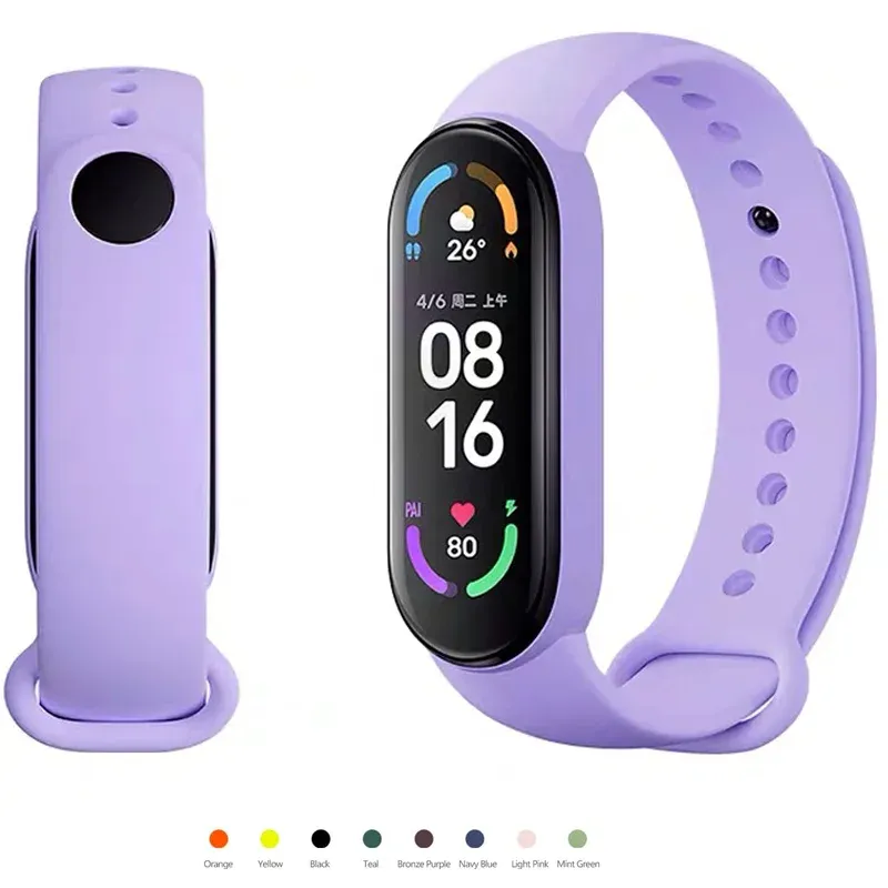 Silikonarmband für Xiaomi Mi Band 7 6 5 4 3 Armband Uhrenarmband Correa Mi Band 6 7 5 4 Smartwatch Zubehör
