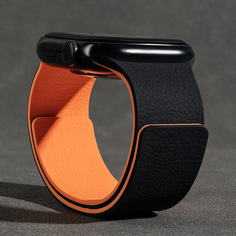 Armband für Apple Watch 40mm 44mm 46mm 45mm 49mm 41mm Magnetisches Silikon-Armband iWatch Series 10 SE 9 8 Ultra 2 3 11