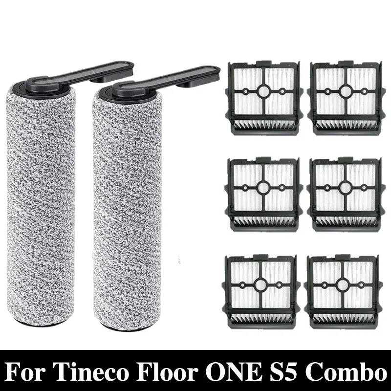 Für Tineco Floor ONE S5 Combo Akku-Nass-Trockensauger Zubehör Bürstenwalze und HEPA-Filter Ersatz Ersatzteile