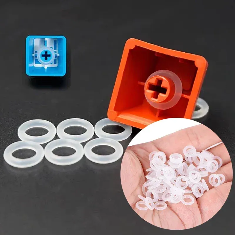 130 Stück transparente Gummi-O-Ring-Dichtung, Schalterdämpfer – perfekt für mechanische Tastaturen und Cherry MX-Schalter!