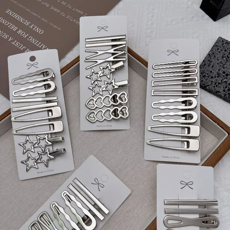 Splitter Metall Haarspangen Frauen MÀdchen Y2K Entenschnabel Haarnadel Persönlichkeit Pony Seite Kopfbedeckung Haarspangen Haarspange Styling Zubehör