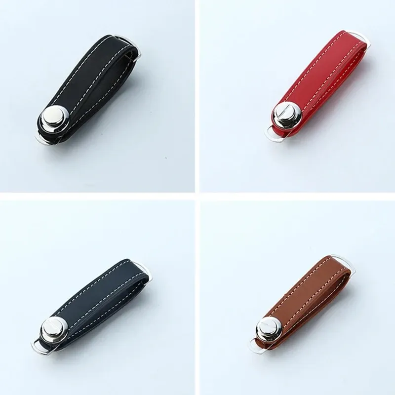 Auto Schlüssel Lagerung Leder Tasche Fall Halter Multifunktions Schlüssel Brieftasche Ring Lagerung Gerät Tasche Schlüssel Organizer Smart Leder Schlüsselbund