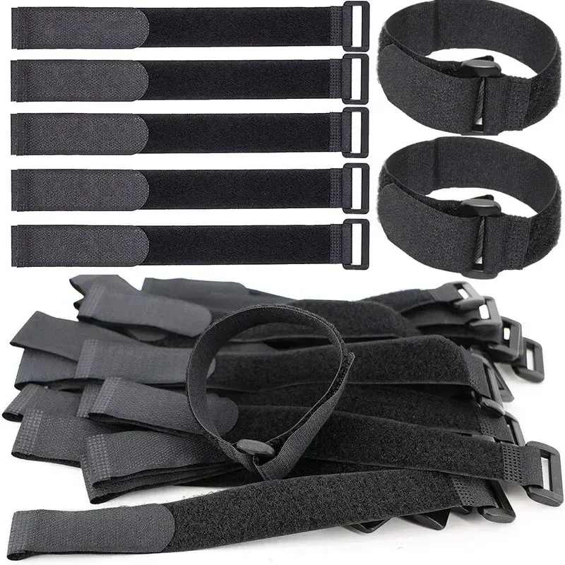 5/10 Stück wiederverwendbare Klettverschlussbänder aus Nylon, Kabelbinder, Organizer, verstellbare Befestigungsbänder, Kabelbinder, Kabel 2035