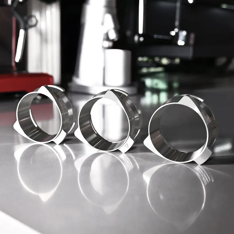 54 mm Dosiertrichter aus Edelstahl für Breville Sage 870 878 880 Espressomaschine Siebträger Spenderring Barista-Werkzeug