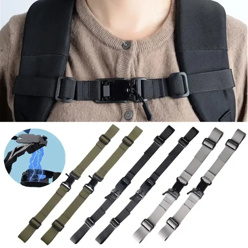 Rucksack Magnetischer BrusttaschengurtEinfach abnehmbarer Gurt Verstellbarer Schultergurt Outdoor Camping Taktischer Taschengurt Zubehör