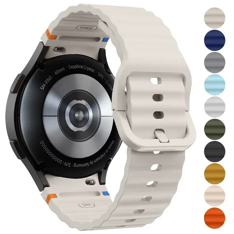 Original Silikonband für Samsung Galaxy Watch 7 FE 6 4 Classic 5 pro 44 mm 40 mm 43 mm 47 mm 45 mm Armband Galaxy Watch6 7 Armband