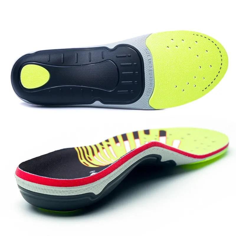 Orthopädische Einlegesohle zur Linderung von Plantarfasziitis, Unterstützung bei Plattfüßen und hohen Fußgewölben, für Männer und Frauen, Arbeitsschuhe, Sport-Sneaker-Sohle