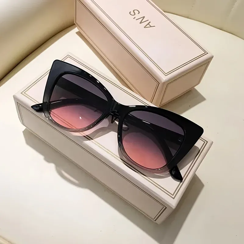 2026 Neuer Stil Damen-Sonnenbrille im Cat-Eye-Design mit Einfachem Farbverlauf - Joker Mode-Brille