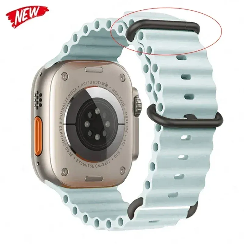 Ocean Strap für Apple Watch Armband 44mm 40 45mm 49mm 41 42mm 46mm offizielle Website Armband iWatch Serie 7 6 3 SE 8 Ultra 2 9 10