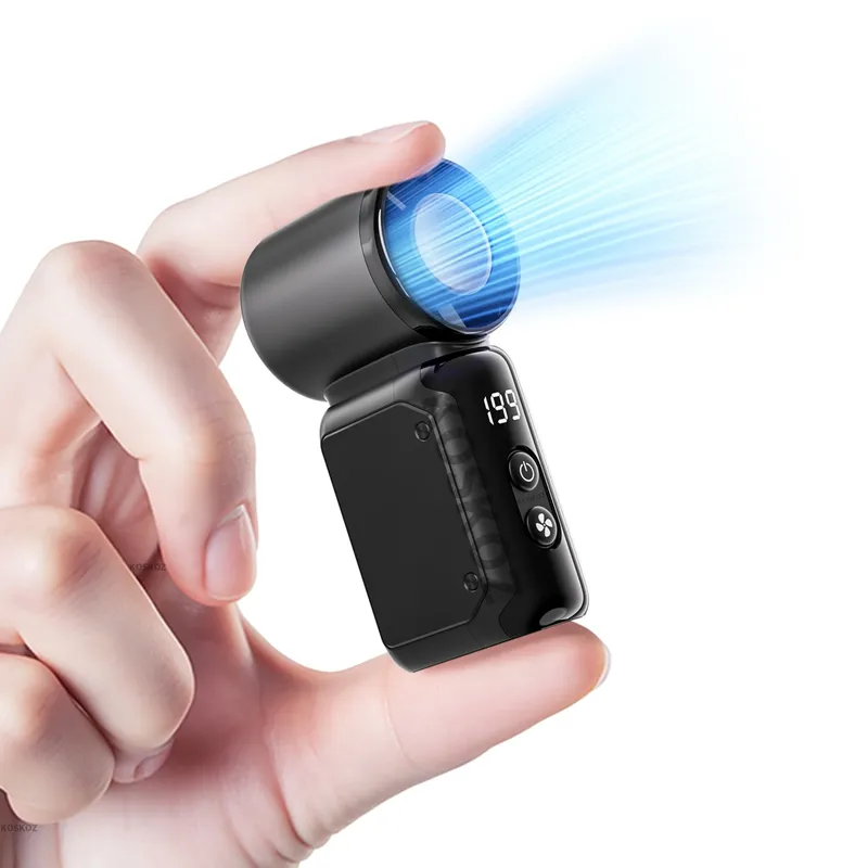 Mini Tragbarer Ventilator, Handlicher Mini-Lüfter, USB-Aufladbarer Persönlicher Mini-Ventilator, Taschenformat für Reisen/Sommer/Konzerte/Wimpern