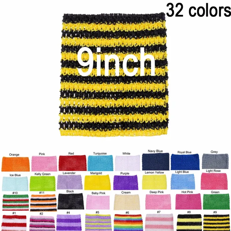Baby Mädchen 9 Inch Crochet Tutu Tube Tops Brust Wrap Breite Häkeln Tops für DIY Tutu Kleid Lieferant