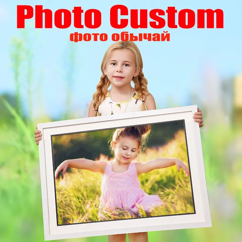 Huacan Foto benutzer definierte Diamant stickerei volle runde Kristall Diamant Malerei Kreuz stich Diamant Mosaik Kits Geburtstags geschenk