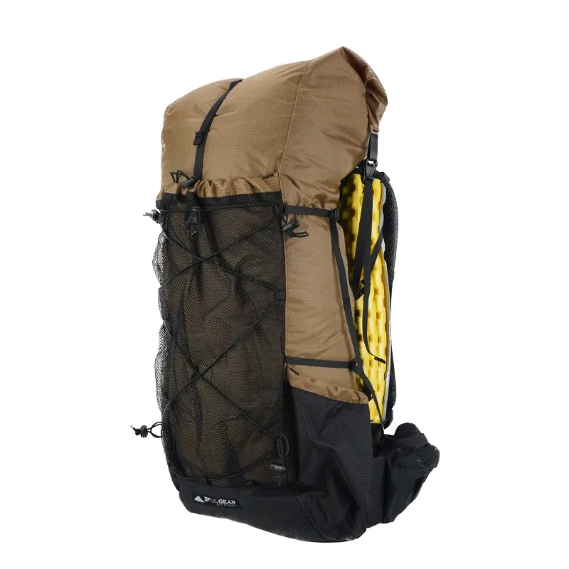 3F UL GEAR Wasserabweisender Wanderrucksack, leichter Campingrucksack, Reiserucksack, Bergsteigen, Backpacking, Trekkingrucksäcke, 40+16 l