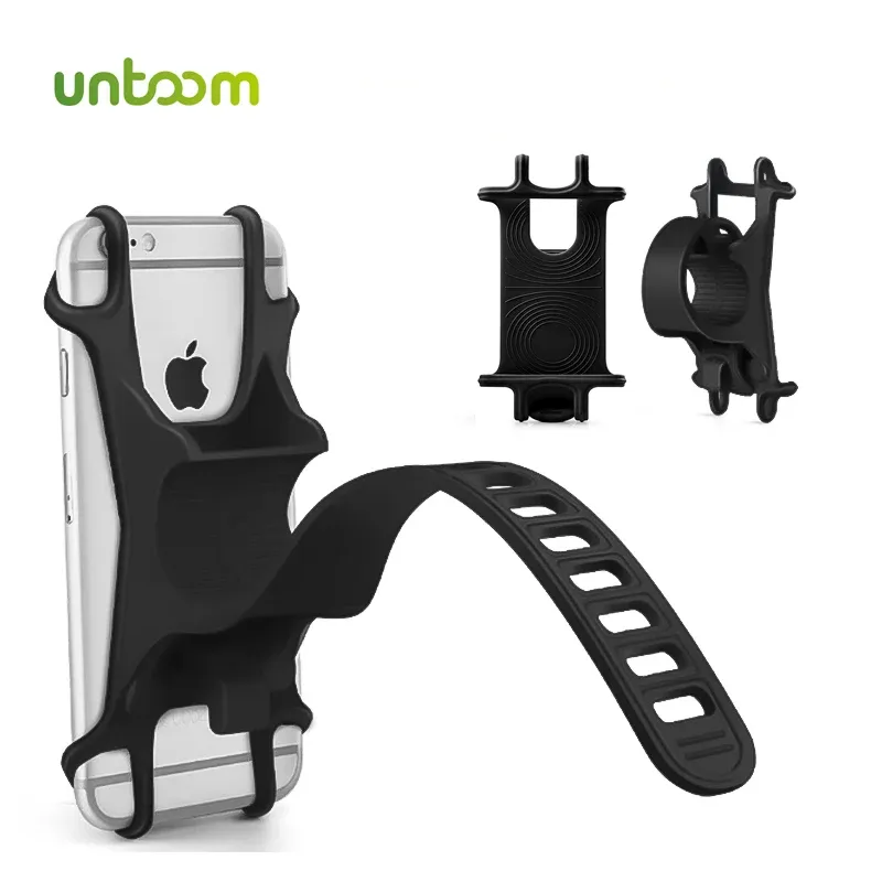 Universal silikon Fahrrad Motorrad Handy Halter Bike Mount telefon halter Für Handy GPS Baby Wagen Stehen