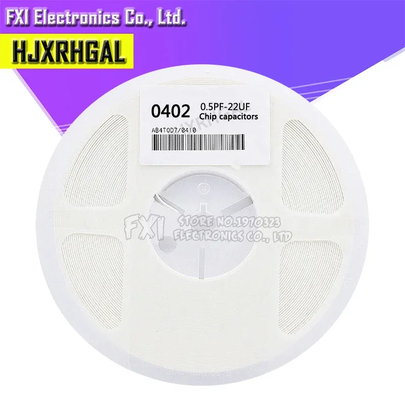1reel 0402 50V SMD Dicken Film hjxrhgal Chip Multilayer Keramik Kondensator 0,5 pF-10uF 10NF 100NF 1UF 2,2 UF 4,7 UF 10UF 1PF 6PF