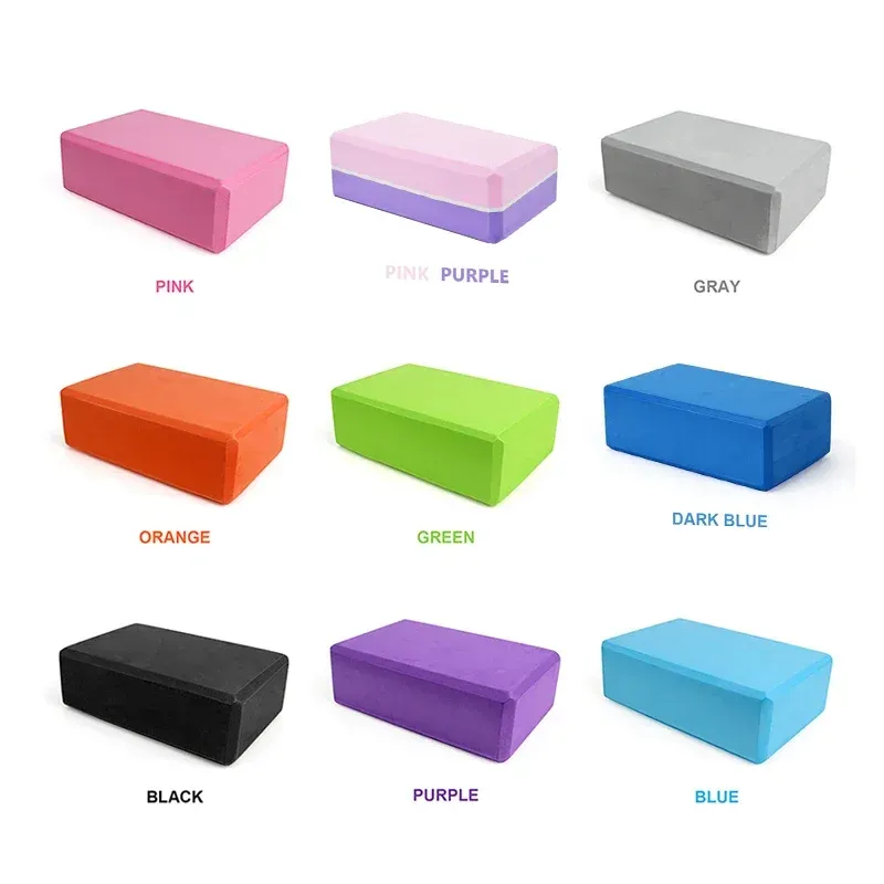 EVA-Schaum Yoga Block Requisiten Ziegel Gym Pilates Yoga Säule Rücken Übung Bodybuilding Fitness Sport Workout Ausrüstung für Zuhause