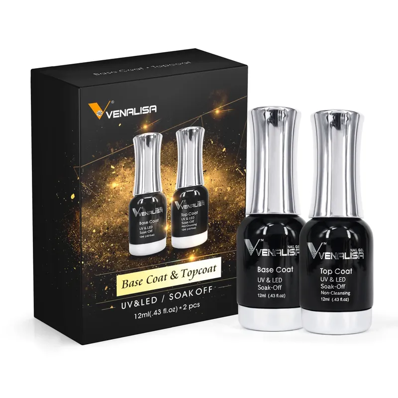 Venalisa 12 ml TPO FREE Diamond Top Coat Supply Nail Art Emaille Gel Nagellack Shining Glitter Pailletten Starry Platinum Paint Gel