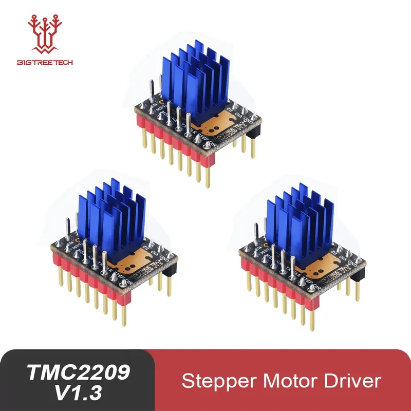 BIGTREETECH TMC2209 V1.3 Schrittmotortreiber UART VS TMC2208 TMC2130 3D-Druckerteile für Octopus V1.1 SKR 2 Board Ender 3 V2