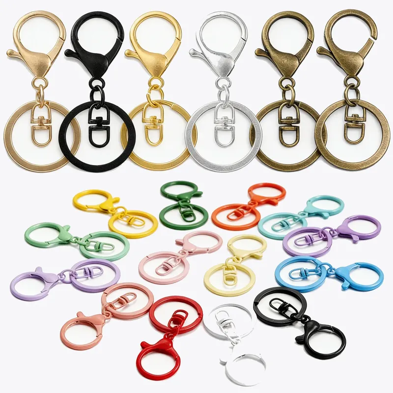 5 teile/los Schlüssel Ring 30mm Keychain Lange 70mm Karabinerverschluss Schlüssel Haken Schlüsselanhänger Für Schmuck Finden DIY schlüssel Ketten Zubehör
