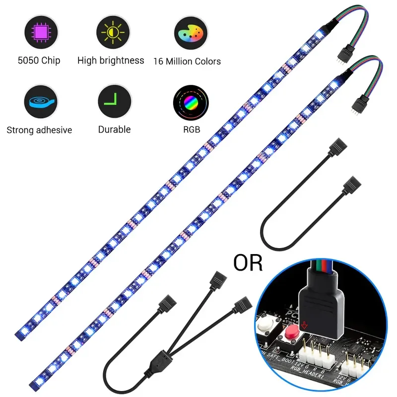 12V Led Streifen RGB 4pin LED Sockel Für PC, computer Fall/RGB Streifen Mainboard Control Panel RGB-Header (+ 12 V, G, R, b) 5050
