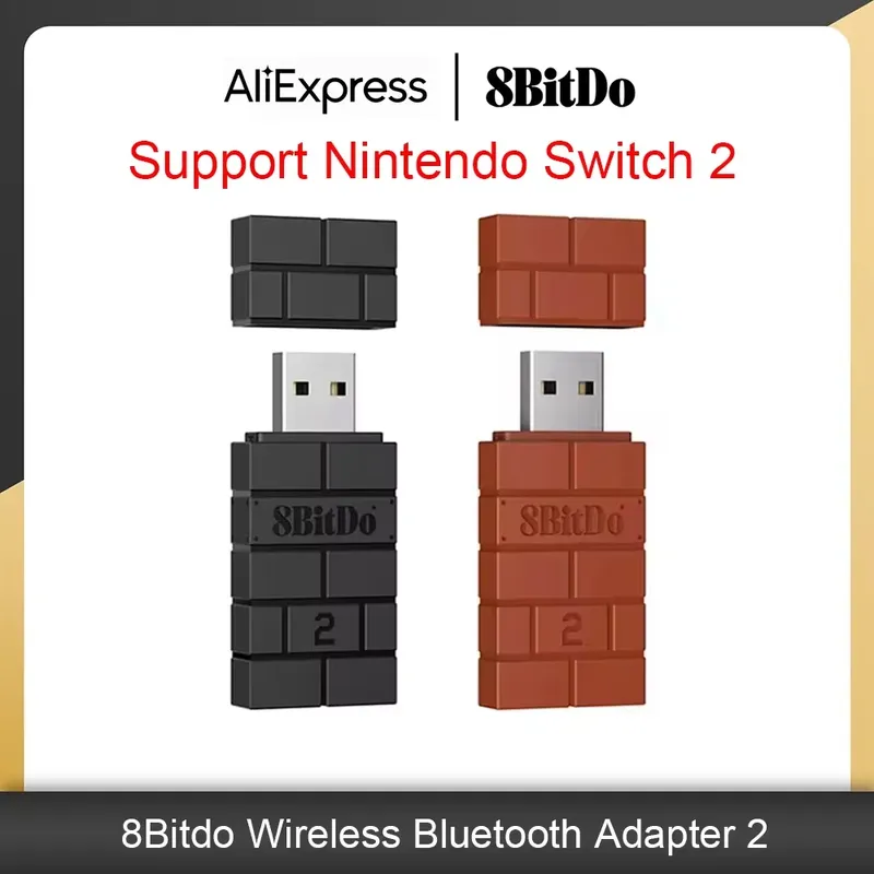 8Bitdo Wireless Bluetooth USB RR Adapter für Switch Windows Mac Raspberry Pi Switch Lite NS OLED Unterstützung PS3 PS4 PS5 Controller